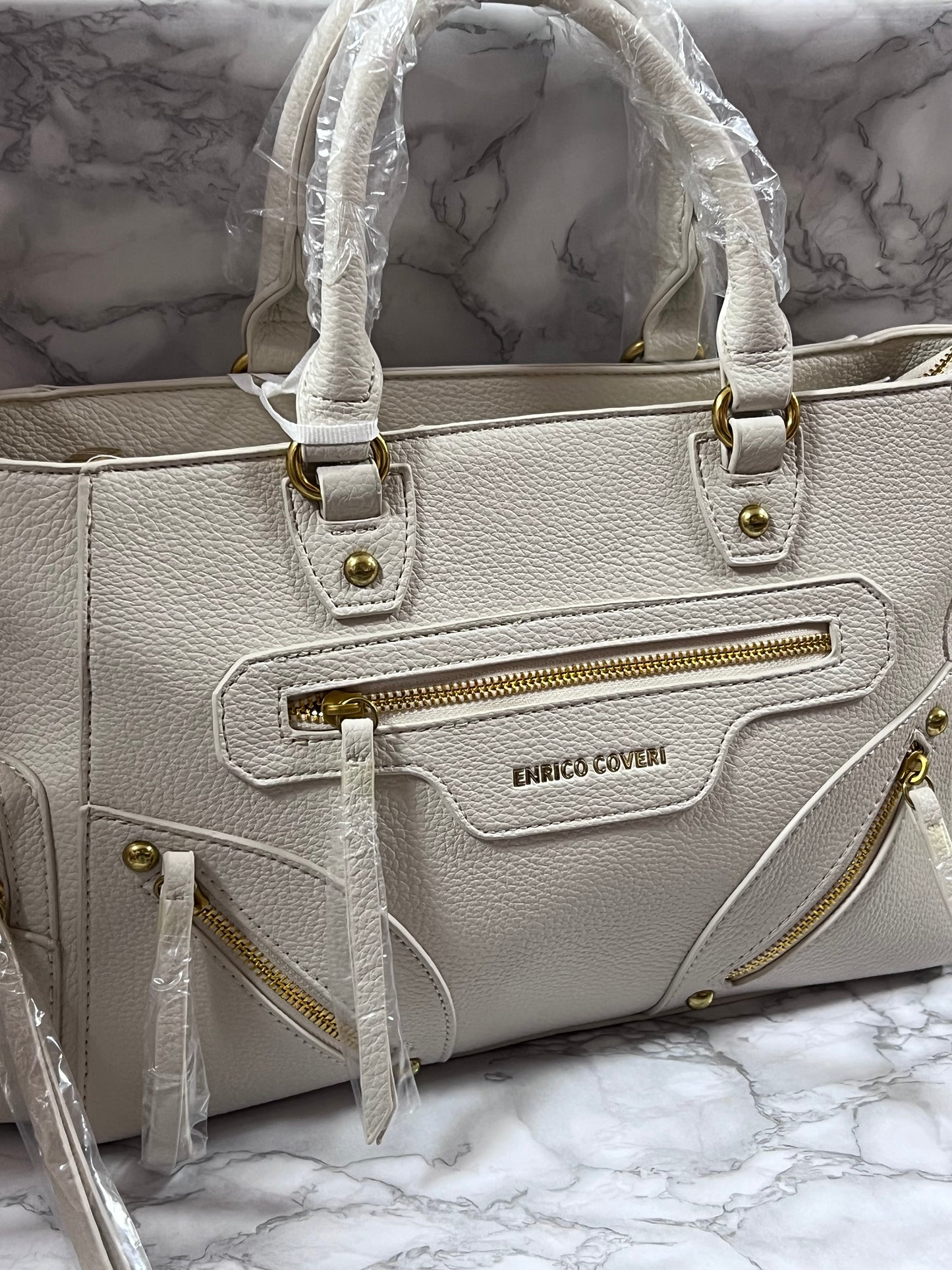 Borsa Enrico Coveri Cream