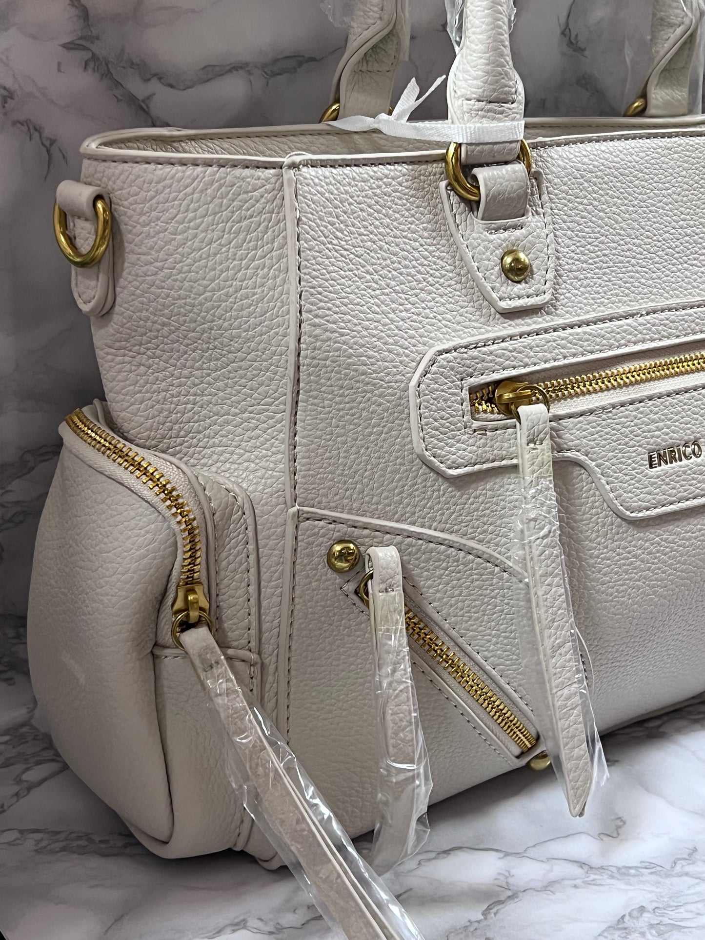 Borsa Enrico Coveri Cream