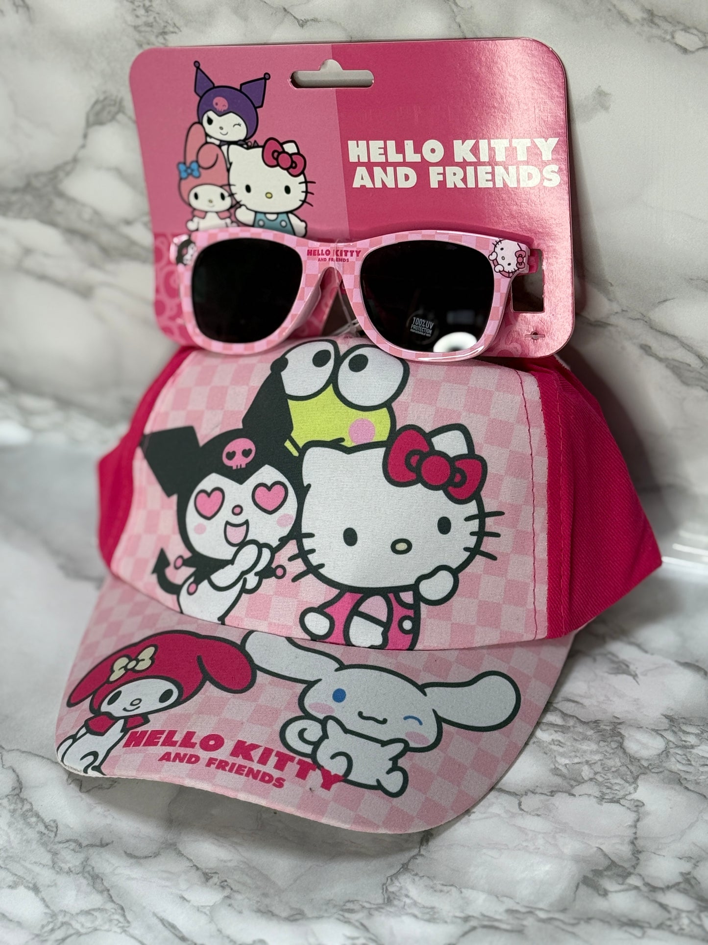 Set Cappellino Con Occhiali Hello Kitty