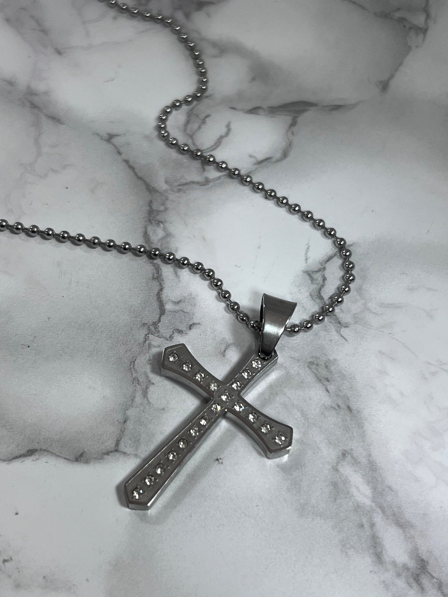 Collana Cross Silver