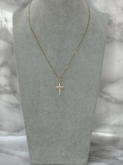 Collana Crocifisso E Infinito Gold