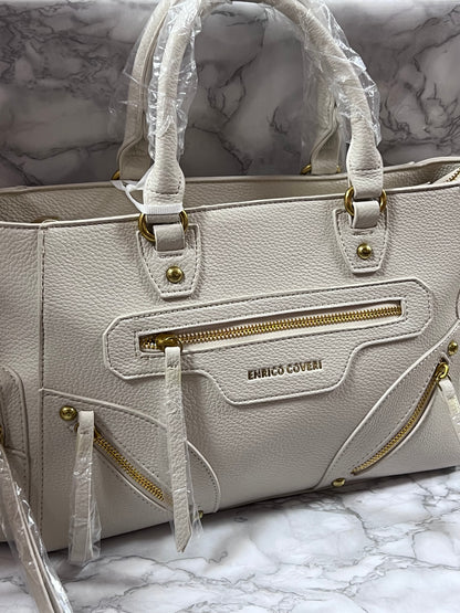 Borsa Enrico Coveri Cream