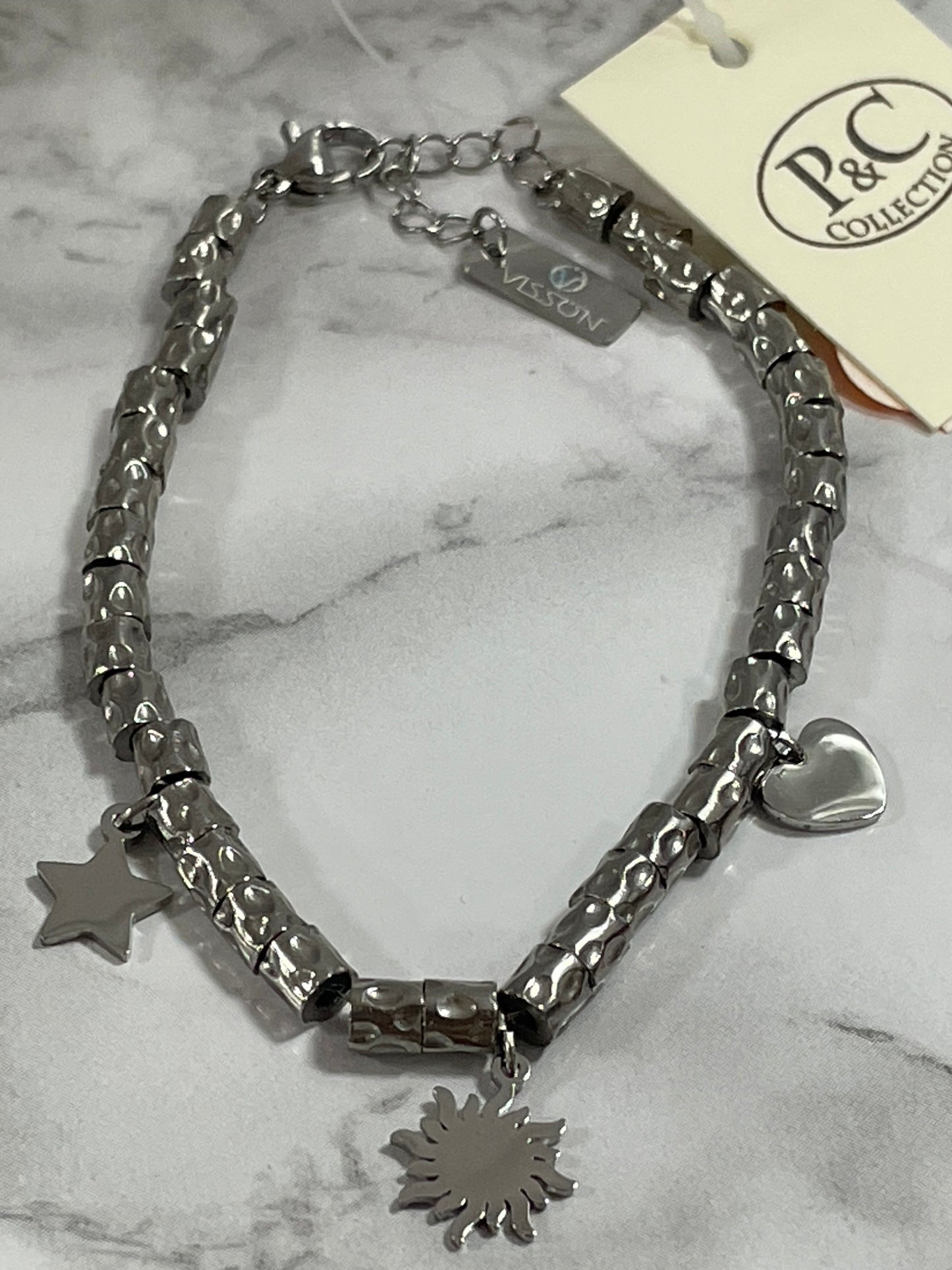 Bracciale Sole Stella Cuore