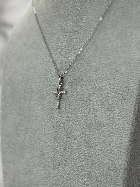 Collana Crocifisso E Infinito Silver