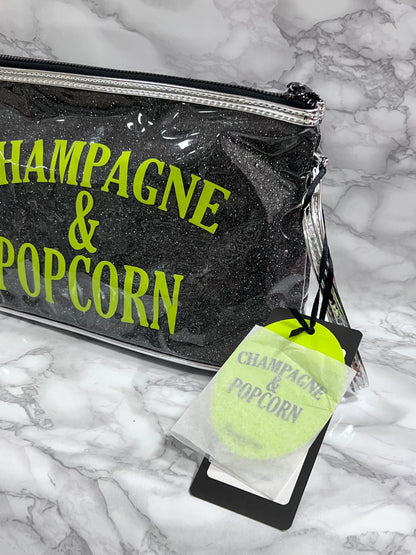 Pochette Glitter Champagne&Popcorn