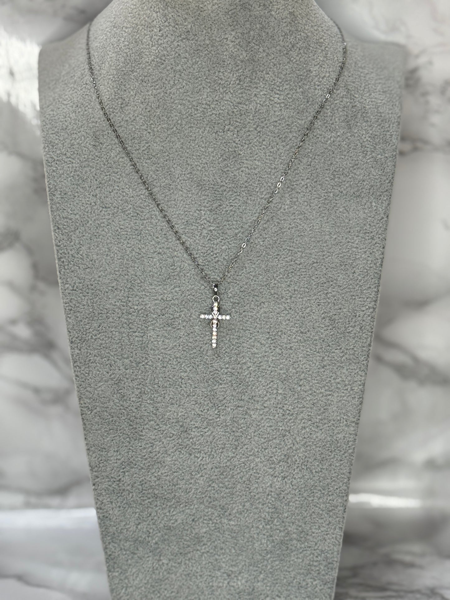 Collana Crocifisso E Infinito Silver