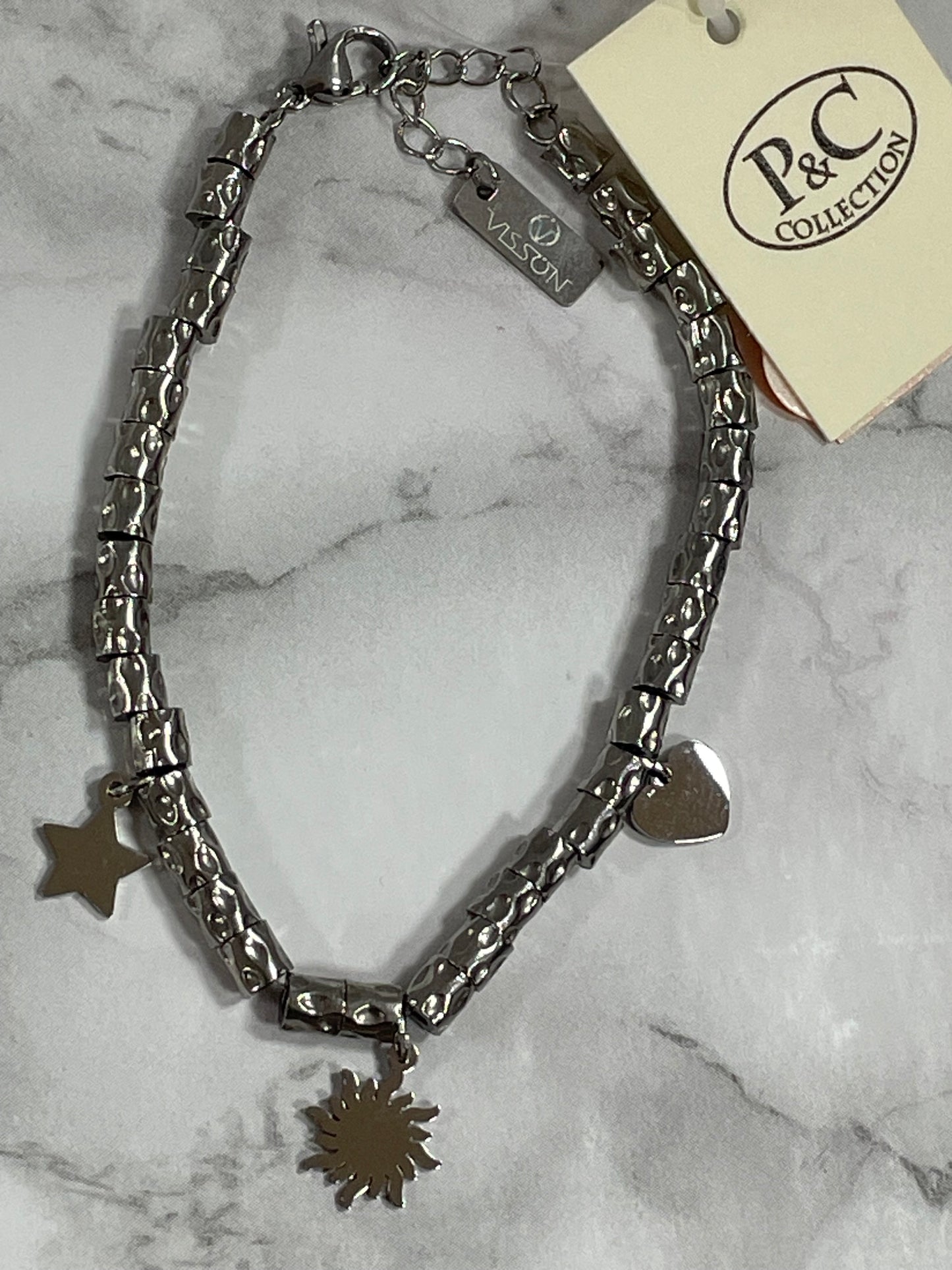 Bracciale Sole Stella Cuore