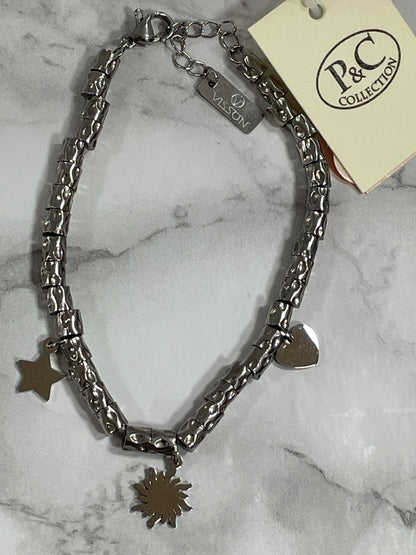 Bracciale Sole Stella Cuore