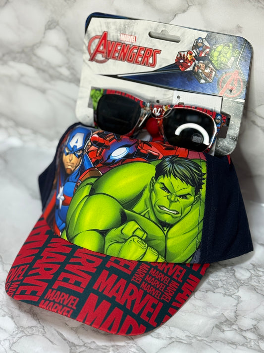 Set Cappellino Con Occhiali Avengers