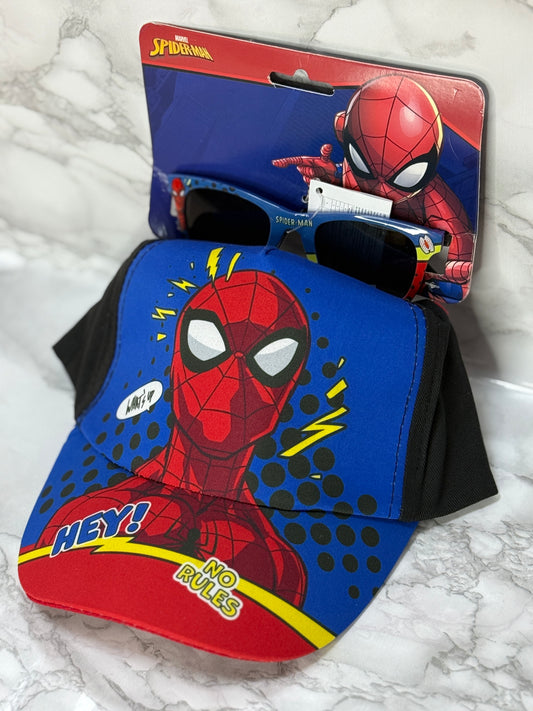 Set Cappellino Con Occhiali Spiderman